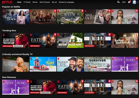 Levidia user interface with curated movie and TV show recommendations for 2025